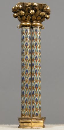 Pair of Colonnettes from a Reliquary Shrine, German, ca. 1186. Creator: Unknown