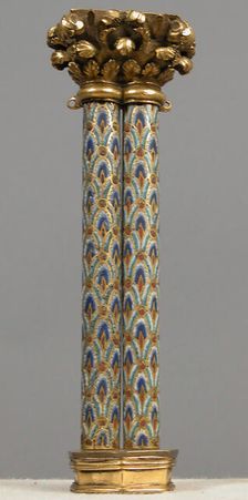 Pair of Colonnettes from a Reliquary Shrine, German, ca. 1186. Creator: Unknown