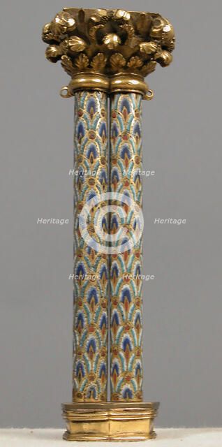 Pair of Colonnettes from a Reliquary Shrine, German, ca. 1186. Creator: Unknown.