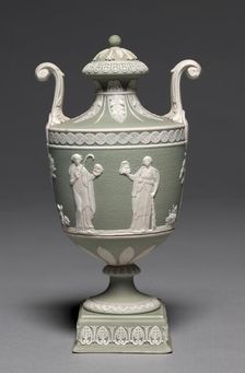 Pair of Covered Urns, c. 1800. Creator: Wedgwood Factory (British)