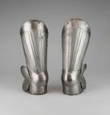 Pair of Cuisses and Poleyns, Germany, c. 1510. Creator: Unknown