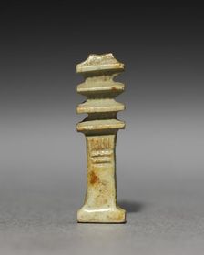 Pair of Djed-Pillar Amulets, 380-30 BC. Creator: Unknown