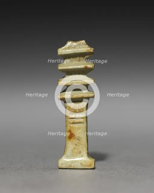 Pair of Djed-Pillar Amulets, 380-30 BC. Creator: Unknown.