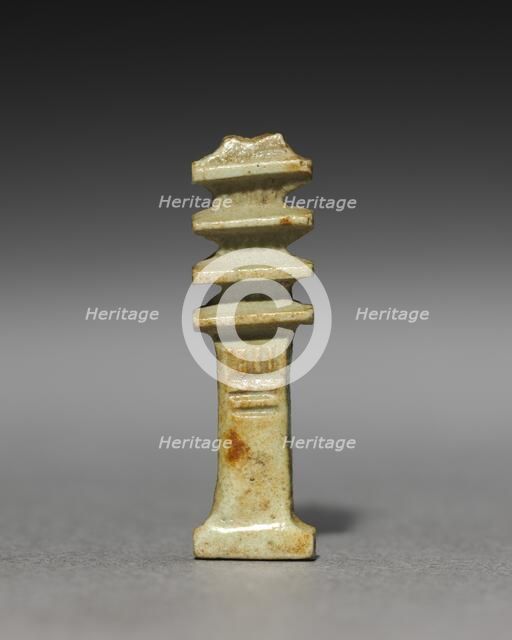 Pair of Djed-Pillar Amulets, 380-30 BC. Creator: Unknown.