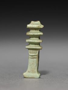 Pair of Djed-Pillar Amulets, 380-30 BC. Creator: Unknown