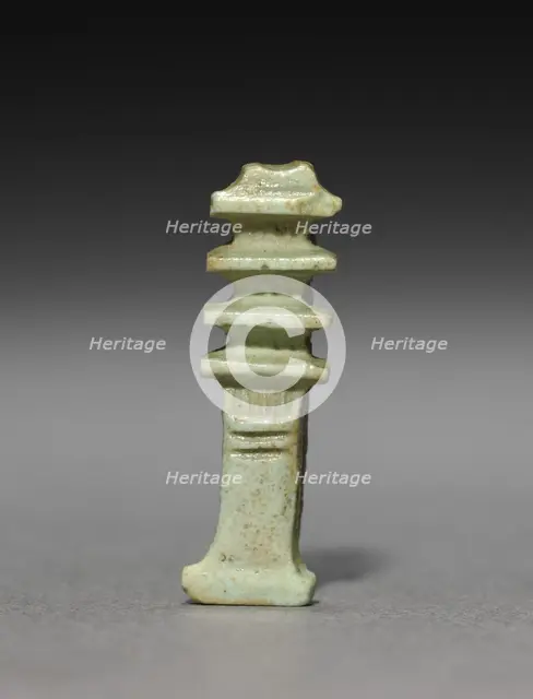 Pair of Djed-Pillar Amulets, 380-30 BC. Creator: Unknown.