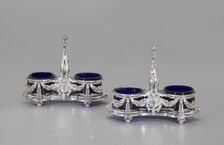 Pair Of Double Salt Cellars, 1782. Creator: Jean-Joseph Beaudet