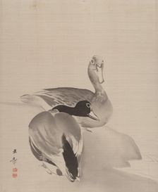 Pair of Ducks, 1887-92. Creator: Gyokusho Kawabata