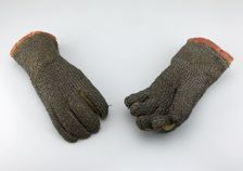 Pair of Dueling Gauntlets, Europe, late 16th century/17th century. Creator: Unknown