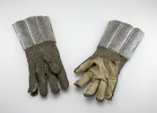 Pair of Dueling Gauntlets, Nuremberg, 1580/1600. Creator: Unknown