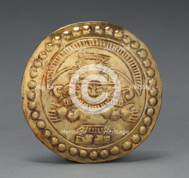 Pair of Ear Flare Frontals, Chimú style (900-1470). Creator: Unknown.