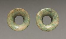 Pair of Ear Ornaments, 150-200. Creator: Unknown