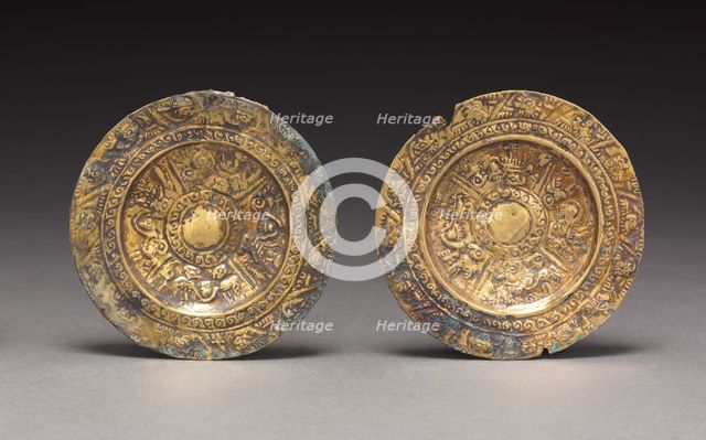Pair of Ear Ornaments, c. 800-1370. Creator: Unknown.