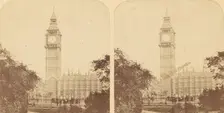 Pair of Early Stereograph Views of London, England, 1850s-70s. Creator: Unknown