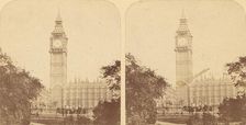 Pair of Early Stereograph Views of London, England, 1850s-70s. Creator: Unknown
