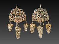 Pair of Earrings, 1700s - 1800s. Creator: Unknown