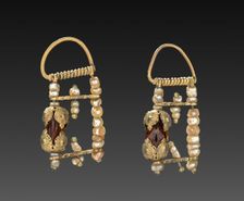Pair of Earrings, 1800s. Creator: Unknown
