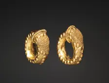 Pair of Earrings, 300s BC. Creator: Unknown