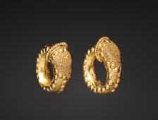 Pair of Earrings, 300s BC. Creator: Unknown