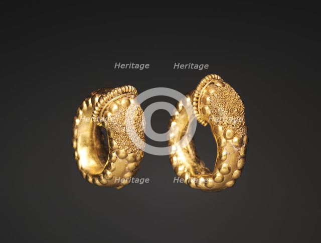 Pair of Earrings, 300s BC. Creator: Unknown.