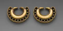 Pair of Earrings, A.D. 1000/1500. Creator: Unknown