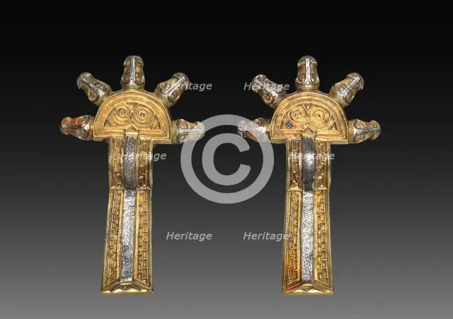 Pair of Fibulae, 500s-600s. Creator: Unknown.