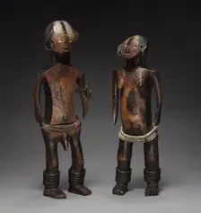 Pair of Figures, late 1800s-early 1900s. Creator: Unknown