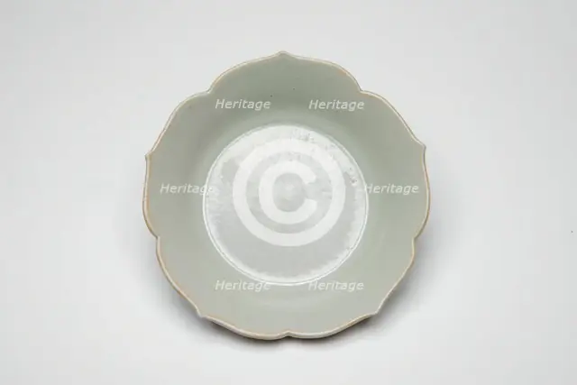 Pair of Foliate-Rimmed Dish, Five Dynasties period (907-960) or Northern Song dynasty, 10th century. Creator: Unknown.