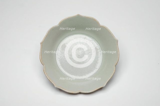 Pair of Foliate-Rimmed Dish, Five Dynasties period (907-960) or Northern Song dynasty, 10th century. Creator: Unknown.