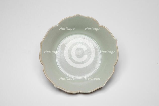 Pair of Foliate-Rimmed Dish, Five Dynasties period (907-960) or Northern Song dynasty, 10th century. Creator: Unknown.