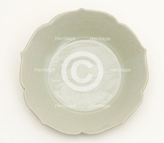 Pair of Foliate-Rimmed Dish, Five Dynasties period or Northern Song dynasty, 10th century. Creator: Unknown.