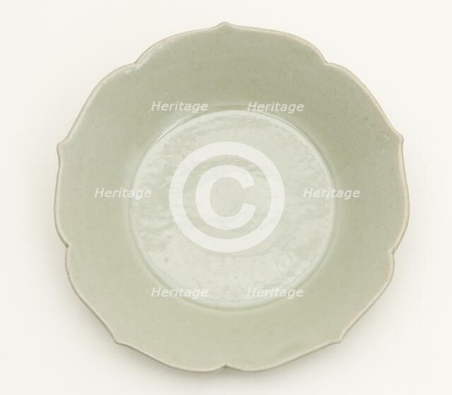 Pair of Foliate-Rimmed Dish, Five Dynasties period or Northern Song dynasty, 10th century. Creator: Unknown.