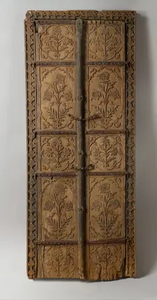 Pair of Flower Style Doors, Northern India, second half 17th century. Creator: Unknown