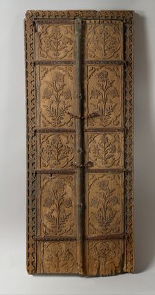 Pair of Flower Style Doors, Northern India, second half 17th century. Creator: Unknown
