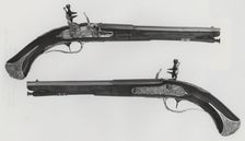 Pair of Flintlock Pistols, Brescia, 18th century. Creators: Lazzarino Cominazzo, Giovanni Botti