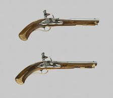 Pair of Flintlock Pistols, Brescia, early 18th century. Creator: Lazzarino Cominazzo