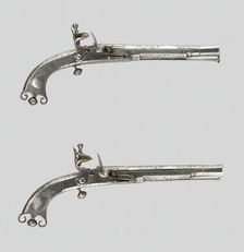 Pair of Flintlock Pistols, Scotland, 1750/75. Creator: Unknown