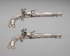 Pair of Flintlock Pistols, Scottish, Doune, ca. 1750-70. Creator: Alexander Campbell