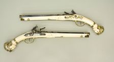 Pair of Flintlock Pistols, Southern Netherlandish, Aachen, ca. 1675-85. Creator: Leonardus Graeff