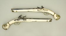 Pair of Flintlock Pistols, Southern Netherlandish, Aachen, ca. 1675-85. Creator: Leonardus Graeff