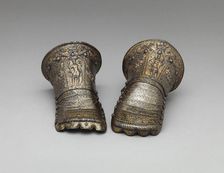 Pair of Gauntlets for a Child, Italian, Milan, ca. 1585. Creator: Lucio Piccinino