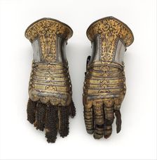 Pair of Gauntlets, Italian, Milan, ca. 1585. Creator: Unknown