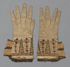 Pair of Gloves, England, 1601/50. Creator: Unknown