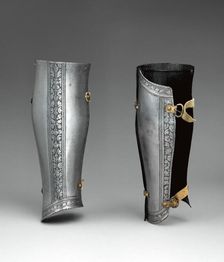 Pair of Greaves (Lower Leg Defenses), Italian, ca. 1550 to 1575. Creator: Unknown