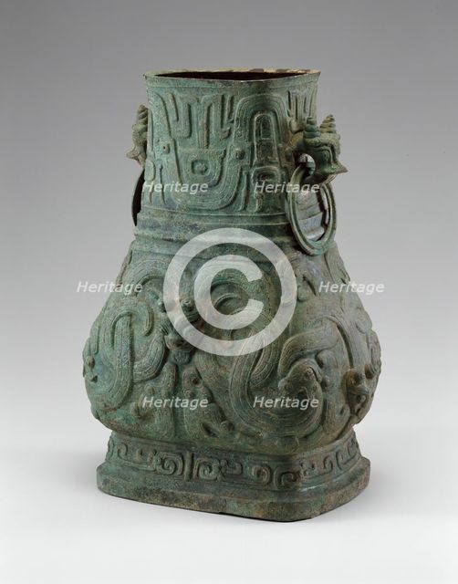 Pair of Jars, Western Zhou dynasty ( 1046-771 BC ), late 9th/8th century BC. Creator: Unknown.