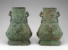 Pair of Jars, Western Zhou dynasty (c. 1046-771 BC ), late 9th/8th BC. Creator: Unknown