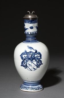 Pair of Jugs with Silver Mounts, c. 1662-1676. Creator: Barent van Leeuwen (Dutch, 1637-1682)