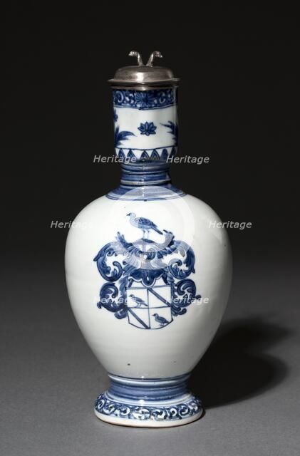 Pair of Jugs with Silver Mounts, c. 1662-1676. Creator: Barent van Leeuwen (Dutch, 1637-1682).