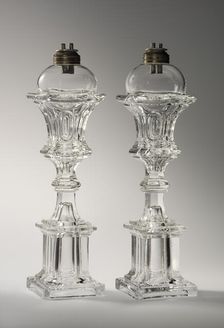 Pair Of Lamps, c1835-50. Creator: Unknown