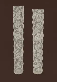 Pair of Lappets, Mechelen, 1750s. Creator: Unknown